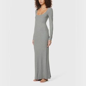 Skims long sleeve dress | Grey | M | soft lounge